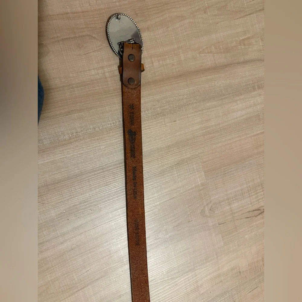 Justin Boots Western Scroll Heart Belt